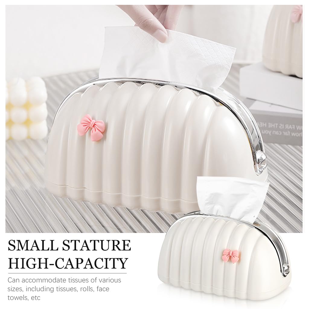 HASTHIP Tissue Paper Holder for Home and Office with Inner Spring Tray 21x13x11cm | PP Box