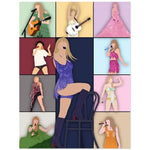 HASTHIP DIY Diamond Painting Kit for Wall Decor with Color Outline Design 11.8x15.7 in | Ideal Gift for Fans