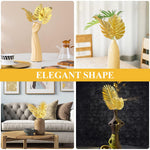 HASTHIP Golden Monstera Leaves for Home and Wall Decor featuring 12pcs 11.8 in Stems | DIY Crafts