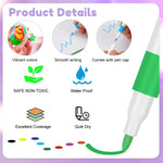 HASTHIP Acrylic Markers Set for DIY Painting with 36 Colors and Kuromi Zipper Pouch | Quick Dry Ink