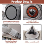 HASTHIP Gas Mask Respirator Set for Painting and Chemical Work with Dual Filtration System and 10 Replacement Filter Pads | Includes Safety Goggles for Full Face Protection