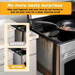 HASTHIP Silicone Stove Gap Filler for Kitchen Gaps featuring Trim to Fit Design 30 in Black