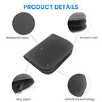 HASTHIP® Bolsa de Viaje para Medidor de Glucosa e Insulina,Estuche Organizador Portátil con Cremallera,Funda Compacta Tela Oxford Impermeable para Accesorios Diabéticos y Viajes