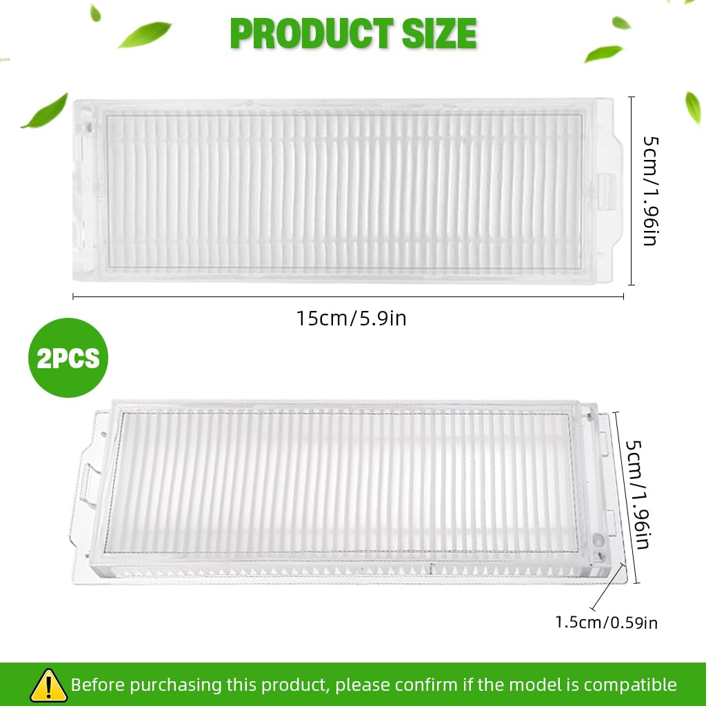 HASTHIP Compatible Replacement Filters for Mi Robot Vacuum Mop 2i and 2 Pro | Pack of 2