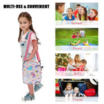 HASTHIP Lunch Box Bag for Office and Picnic with Full Open Zipper and 29×16×23 cm Capacity | Black Insulated Tote for Students and Adults