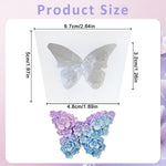 HASTHIP 3D Flower Butterfly Silicone Mold for Resin Crafts and Soap | 5x3.6cm Flexible Design