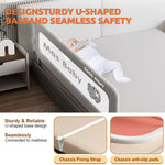 HASTHIP® Bed Guard Rail for Toddlers - 180CM Adjustable Heights & Folding up Portable Bed Railing for Baby - Toddler Bed Rails Guard for Crib, Twin, Bunk,Full Size