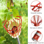 190cm Fruit Picker with Basket and Telescopic Pole, Fruit Plucker for Coconut, Mango and More, Easy to Use Fruits Catcher Tree Picker
