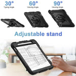 HASTHIP® Case for iPad Air 11 2025/2024 M3/M2/Air 5th/4th Gen 10.9/Pro 11 4th/3rd Gen with Pencil Holder 360° Kickstand & Adjustable Hand Grip Strap Dual Pen Storage Design Travel Silicone Cover