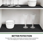 HASTHIP PVC Shelf Liner 40cm x 300cm for Fridge and Kitchen Shelves featuring Checked Anti Slip Waterproof Design