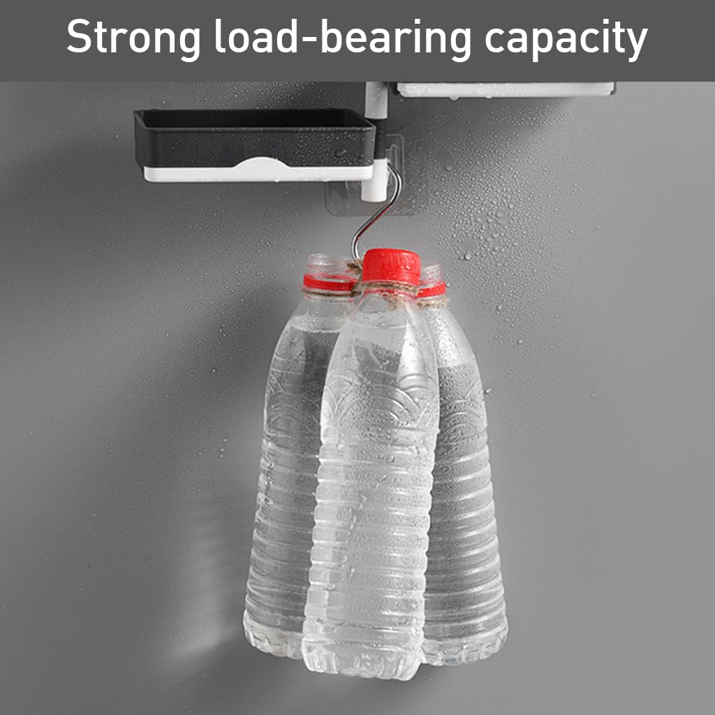 HASTHIP Soap Holder for Bathroom and Kitchen featuring 3 Layer Rotatable Design | 5 Kg Suction Cup