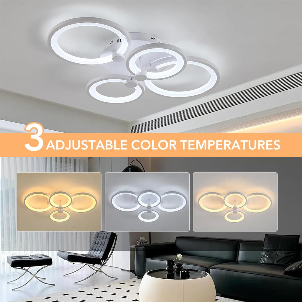 HASTHIP® Lámpara de techo regulable 36 W