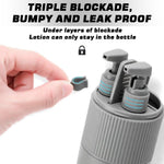 HASTHIP Travel Mouthwash Cup Kit with Dual 45ml Bottles and Convertible Wash Cup Lid | ABS and PP Toiletry Organizer