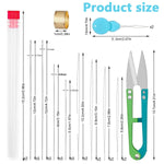HASTHIP Beading Needles Set for Jewelry Making with 168 pcs tools and big eye design