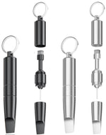 HASTHIP® Herramienta 2PCS 3 en 1 Cepillo de Limpieza y Pin de Extracción SIM,Llavero Portátil EDC,Cepillo Alta Densidad para Puerto Carga Auriculares y Bandeja Tarjeta para Teléfonos