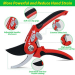 HASTHIP Bypass Pruner for Plants and Flowers with Spring Loaded Mechanism and SK5 Steel Blades