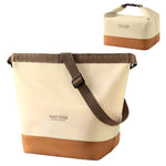 HASTHIP Insulated Lunch Bag for Office and Travel with 11.5L Capacity | Waterproof Oxford Cloth Beige