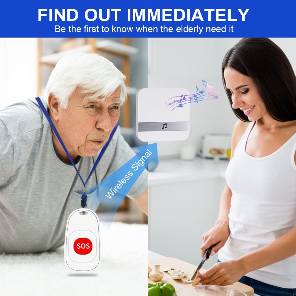 Supvox Wireless Caregiver Pager for Home