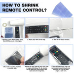 HASTHIP Heat Shrink PVC Pouches for Remote Controls featuring Transparent 8x25cm Design | Pack of 100 Dustproof Covers