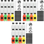 HASTHIP Small Glass Bottles Set for Juice and Drinks with Leak Proof Lids and Funnels | 24PCS 60ml Reusable Containers