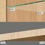 HASTHIP Shelf Support Pegs for Cabinets and Bookcases with 20 pcs Nickel Plated Iron Pins | Anti Slip Silicone Sleeve