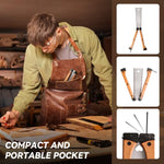 HASTHIP Hand Saw for Wood Craft and Gardening featuring Dual Edge 5.5 in Blade | SK-5 Steel Folding Handle