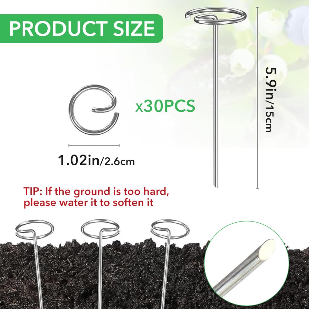HASTHIP Garden Landscape Staples for Securing Fabric with 90PCS Heavy Duty Steel Pegs