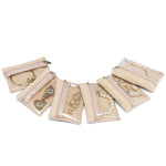 HASTHIP® 6 Piezas Bolsas Organizadoras de Joyería de Terciopelo con Cremallera,Bolsa Viaje para Guardar Collares,Pulseras Anillos Pendientes y Broches Estuche Transparente Compacto