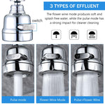 HASTHIP® 360° Faucet Water Filter, Purifier Water Filter, Kitchen Tap Filtration Activated Carbon Removes Chlorine Fluoride Heavy Metals Hard Water for Home Kitchen Sink Bathroom