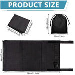 Airplane Footrest for Kids, Toddler Travel Bed, Airplane Foot Hammock for Baby with Anti-Slip Design, Airplane Seat Extender for Kids, Portable Airplane Travel Accessories, 79 * 44cm (Black)