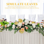HASTHIP Golden Monstera Leaves for Home and Wall Decor featuring 12pcs 11.8 in Stems | DIY Crafts