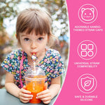 HASTHIP Kawaii Straw Caps for 10mm Stanley Straws featuring 12Pcs Silicone Covers | Hygienic Dust Protection