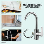 HASTHIP Mixer Faucet for Kitchen Sink and Bathroom Basin with 360° Swivel Spout | Single Handle Control