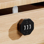 HASTHIP Cabinet Door Lock Kit for Drawers and Cabinets with 3 Digit Combination Zinc Alloy Security
