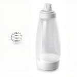 HASTHIP Pancake Batter Dispenser for Cupcakes and Muffins with Stainless Steel Blender Ball | Food Grade Reusable Mixer Bottle Featuring Integrated Scraper