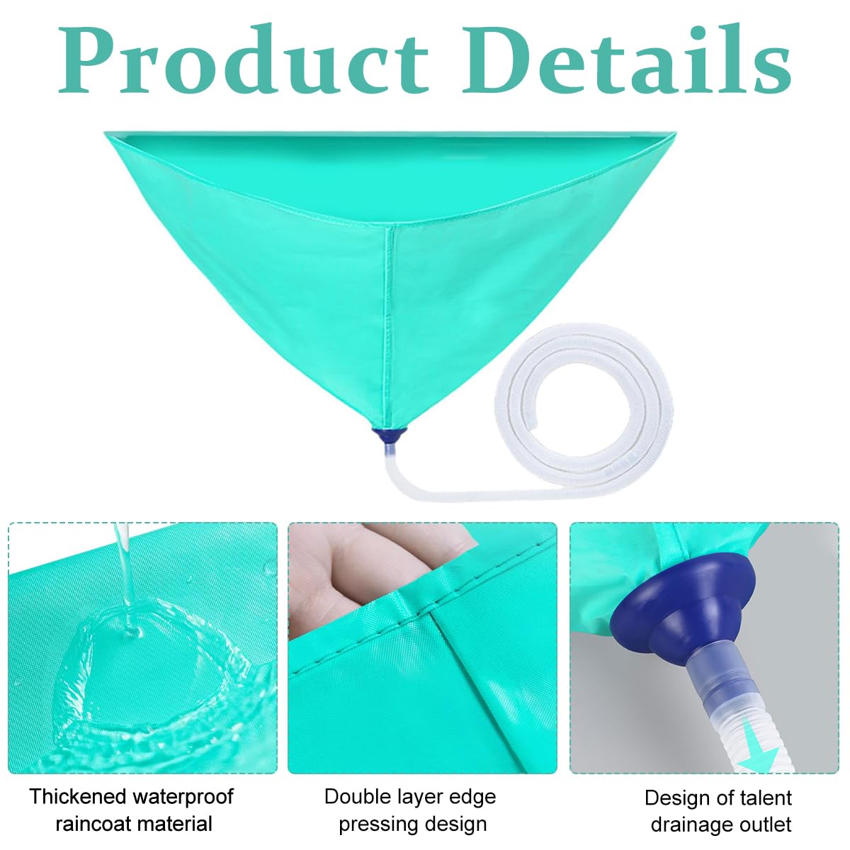 HASTHIP AC Service Wash Bag Cover for Wall Mounted Split Units with 6.6ft Drain Tube | Waterproof PVC Cleaning Kit