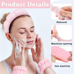 HASTHIP Spa Headband and Wristband Set