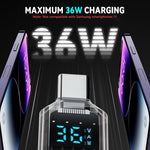 USB C to USB Adapter with Digital Display Voltage Current Power Meters, 10Gbps USB C