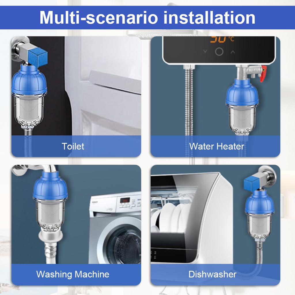 HASTHIP Household Water Heater Faucet for Under Sink Use with 2.2 cm Filter Element | Easy DIY Installation