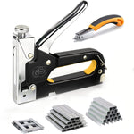 Heavy Duty Staple Gun, 3 in 1 Heavy Duty Stapler Staple Gun with Stapler Remover and 2100Pcs Staples, Tracker Machine with Pins Staple and Nail Gun for Wood Furniture Woodworking SofaSeat Cover Repair