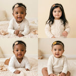 HASTHIP® 10-Piece Soft Floral Headbands for Babies