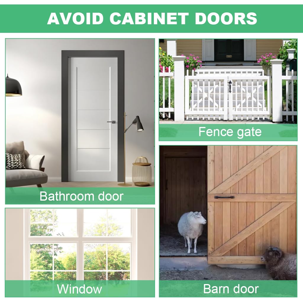 HASTHIP Door Latch Lock for Gate and Closet with 90°/180° Adjustable Design | Zinc Alloy