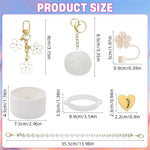 HASTHIP Stanley Cup Accessories Charm Kit Set 21PCS with Sakura Straw Cap and Pearl Chain