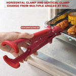 HASTHIP Anti-Scalding Plate Clip for Hot Dishes with Grooved Tips and Lock Buckle Handle