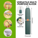 HASTHIP 4 in 1 Fruit Peeler for Kitchen Use with Dual Head Design and 7.8 in Portable Body | Stainless Steel Blades