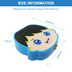 HASTHIP Baby Tooth Fairy Box for Boys featuring Wooden Slots and 12.5×11.3×3 cm Organizer
