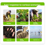 HASTHIP Gardening Tools Set 3 Pcs for Digging and Weeding with Dual Head Hoe Fork | Steel and Rubberized Anti Slip Handle