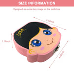 HASTHIP Baby Tooth Fairy Box for Kids with Slots for All First Teeth | 12.5 x 11.48 x 3 cm Wooden Keepsake Organizer