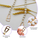 HASTHIP Shoe Charms for Clogs with 12 Zinc Alloy Pieces and Pearl Chain Designs | Women DIY Accessories