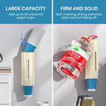 HASTHIP Paper Cup Dispenser for Home and Office with Self Adhesive Wall Mount | Plastic Cup Holder Organizer